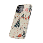 Winter Village Holiday Tough iPhone Case — Vintage Holidays & Snow Scene  Shamo's