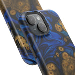 Blue Swirl & Burl Wood Impact iPhone Case | MagSafe compatible  Shamo's