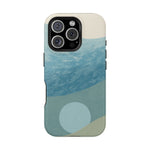 “Calm Over Chaos” Abstract Ocean Wave iPhone Case | MagSafe Compatible  Shamo's iPhone 16 Pro / Glossy