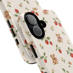 Strawberry Teddy iPhone Case with MagSafe