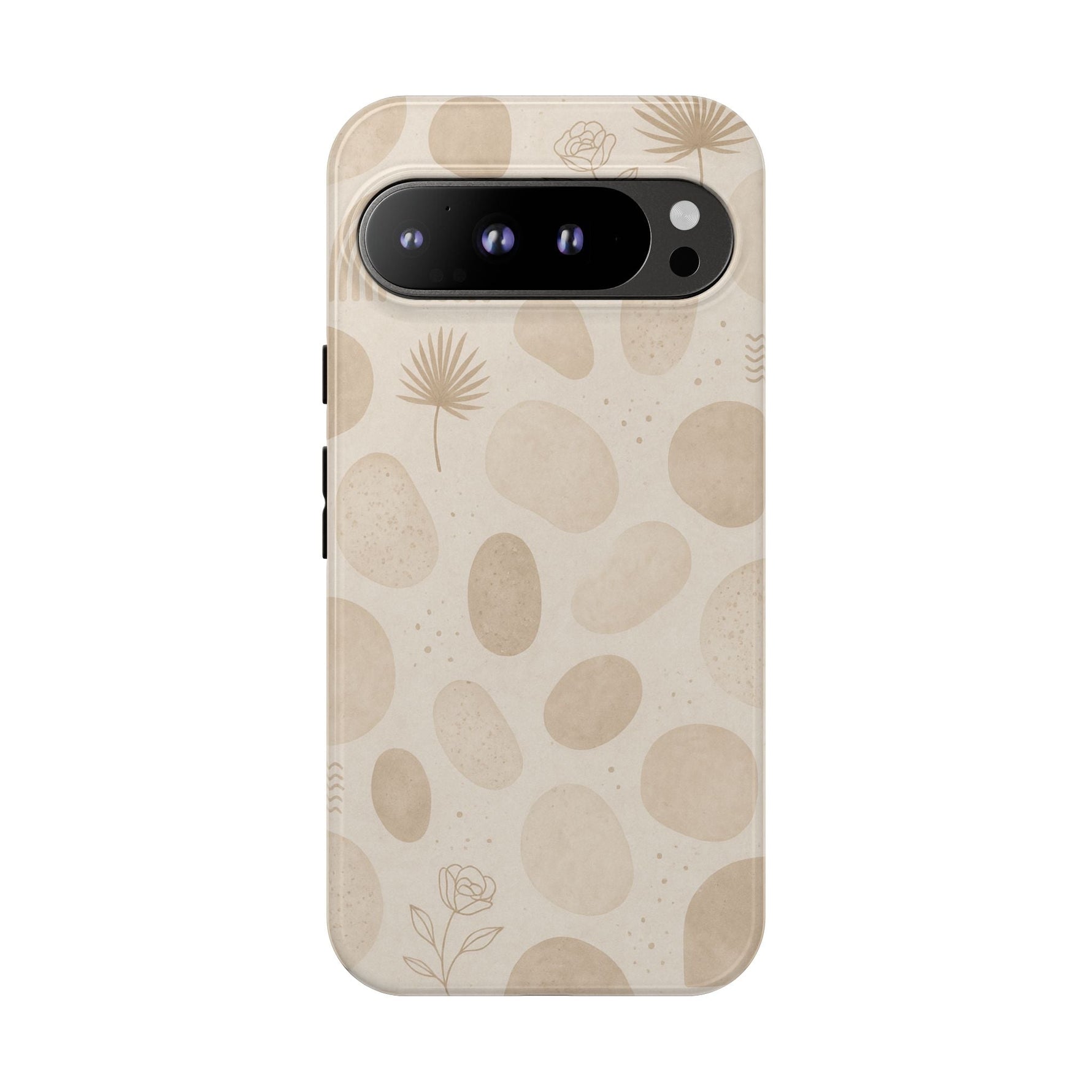 Neutral Pebble Pattern Tough iPhone Case  Shamo's Google Pixel 9 Pro XL / Glossy