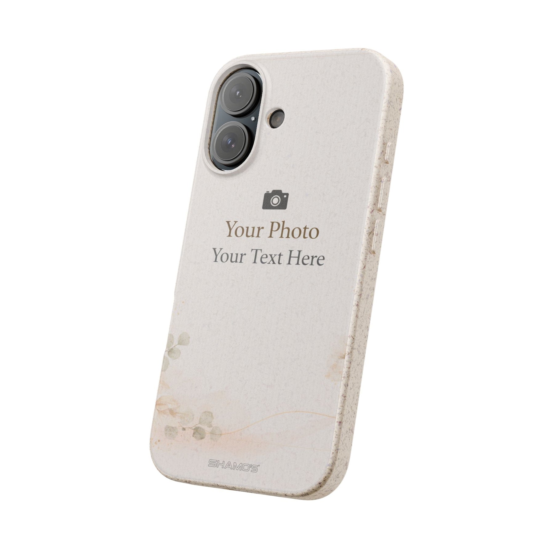 Personalizable Biodegradable Custom Phone Case | Add your own Photo and Text - iPhone 17 Pro Max - Shamo's