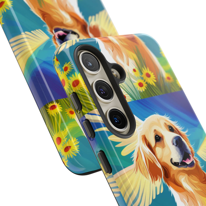 Tough Cases Golden Retriever with Wings Phone case