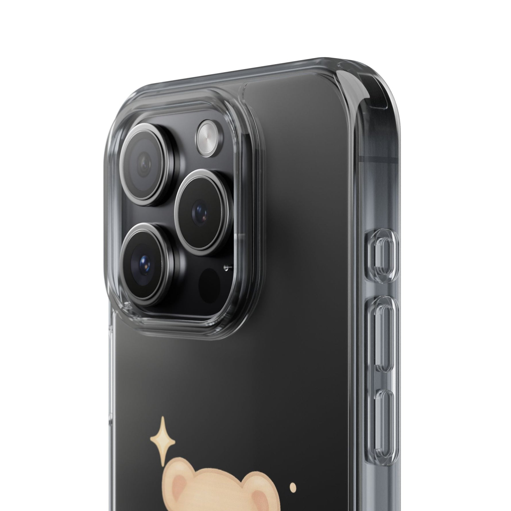 Romantic Teddy Bear Impact-Resistant iPhone Case with Heart Design  Shamo's