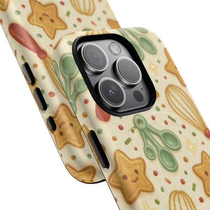 Baking Holiday iPhone Case — Cute Whisk & Cookie Pattern | compatible with MagSafe