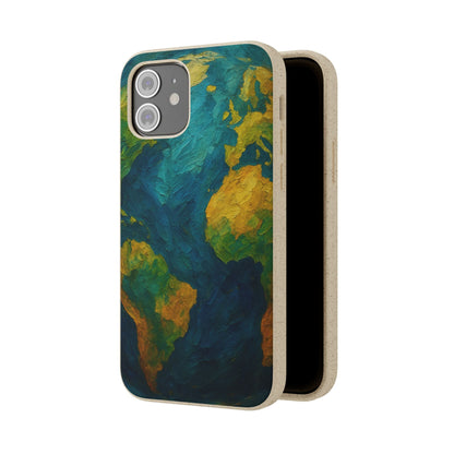 Biodegradable Phone Case — Earth Illustration Eco-Friendly Case  Shamo's