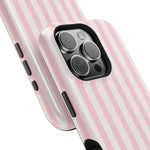 Pink Stripe Impact-Resistant Phone Case | MagSafe
