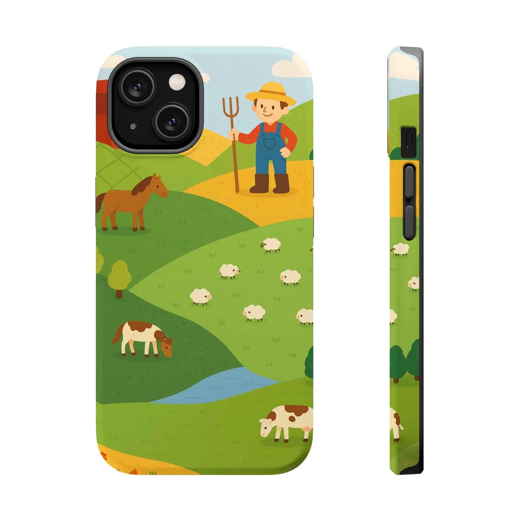 Farm-Themed Impact-Resistant MagSafe Phone Case