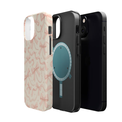 Coquette Bows Pattern iPhone Case | MagSafe