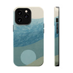 “Calm Over Chaos” Abstract Ocean Wave iPhone Case | MagSafe Compatible  Shamo's iPhone 13 Pro / Glossy