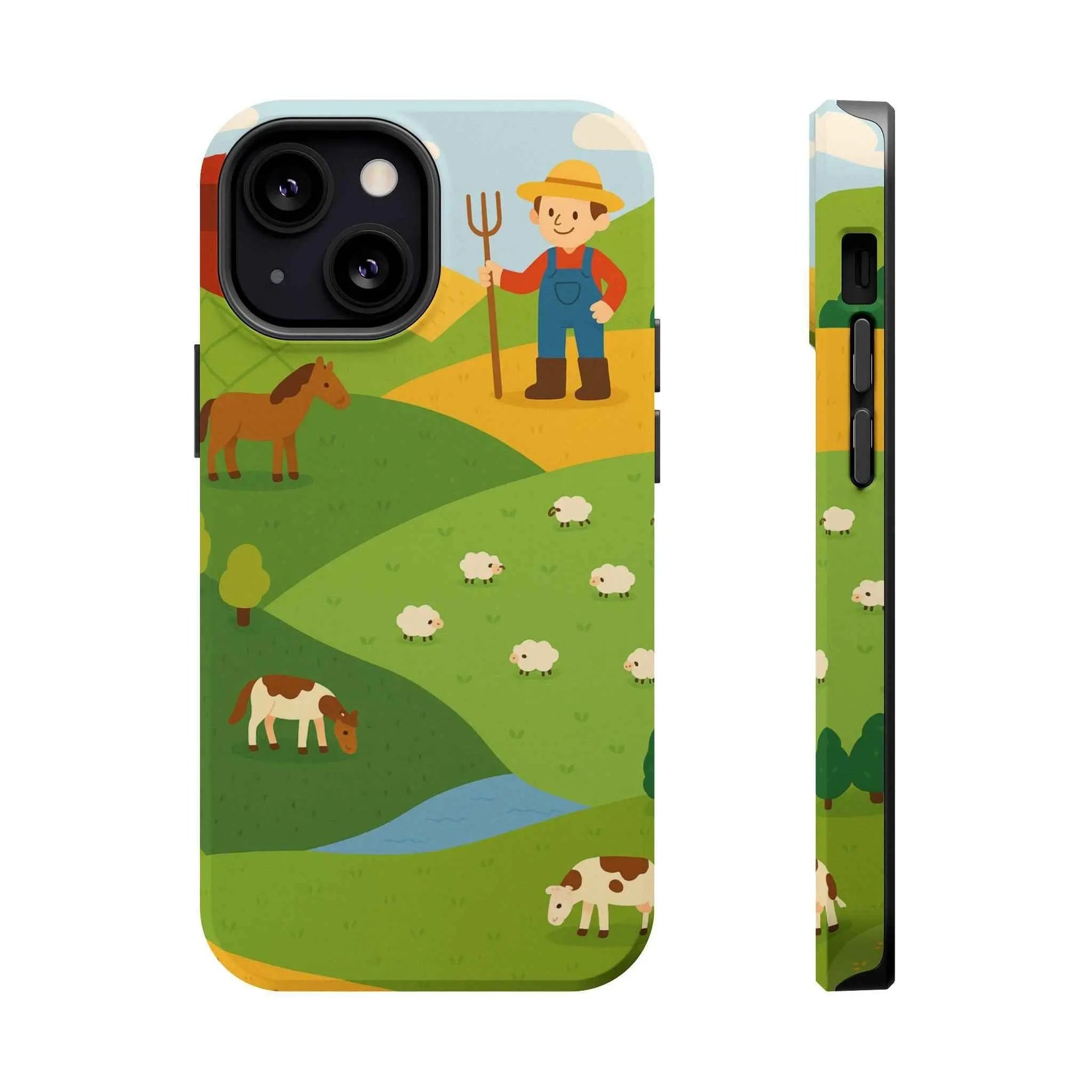 Farm-Themed Impact-Resistant MagSafe Phone Case