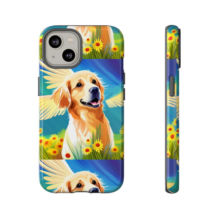 Tough Cases Golden Retriever with Wings Phone case