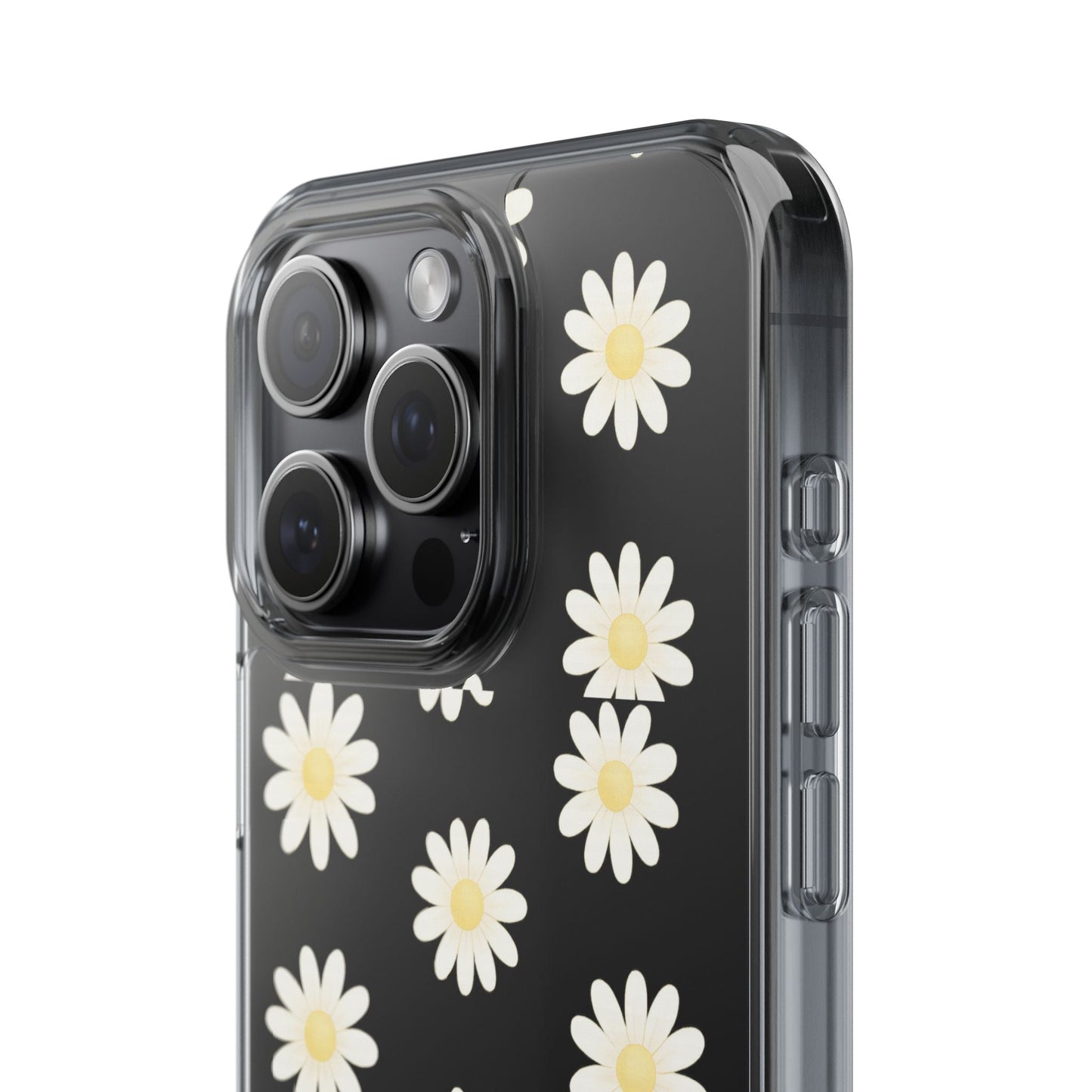 Daisy Floral Clear iPhone Case