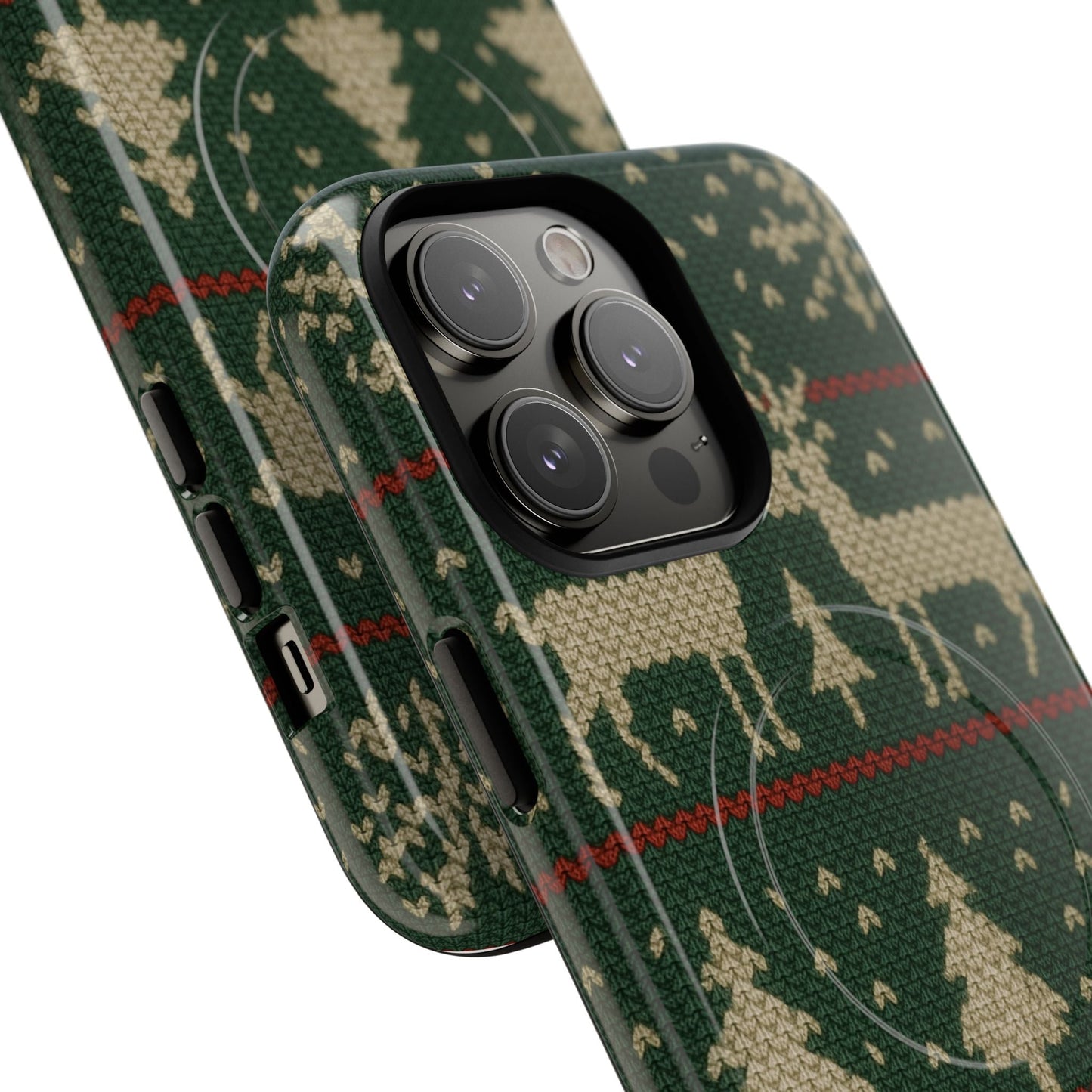 Holiday Knit Reindeer MagSafe Tough iPhone Case