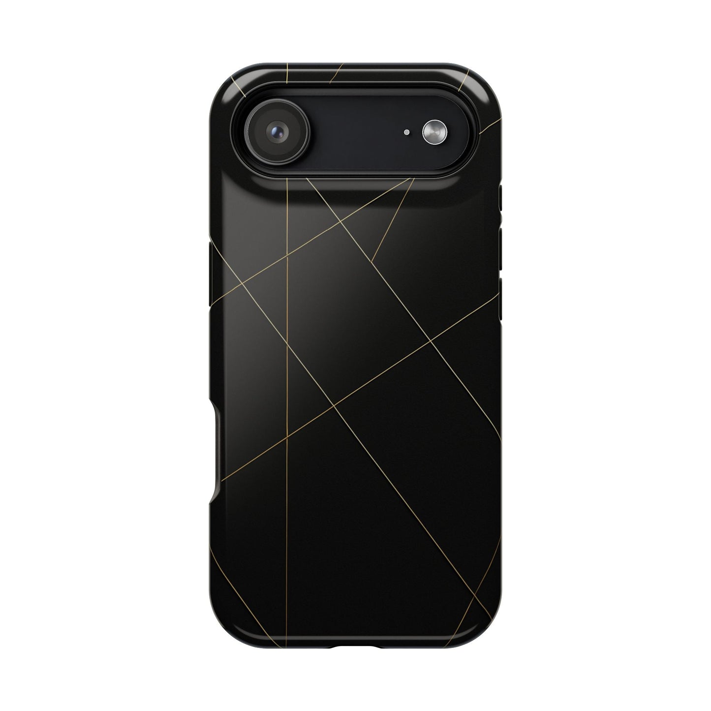 Black Geometric Design iPhone Case | MagSafe  Shamo's iPhone 17 Air / Glossy