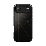 Black Geometric Design iPhone Case | MagSafe  Shamo's iPhone 17 Air / Glossy