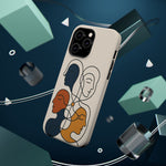 "Connected Lines" Minimalist iPhone Case — MagSafe, Magnetic Impact-Resistant  Shamo's