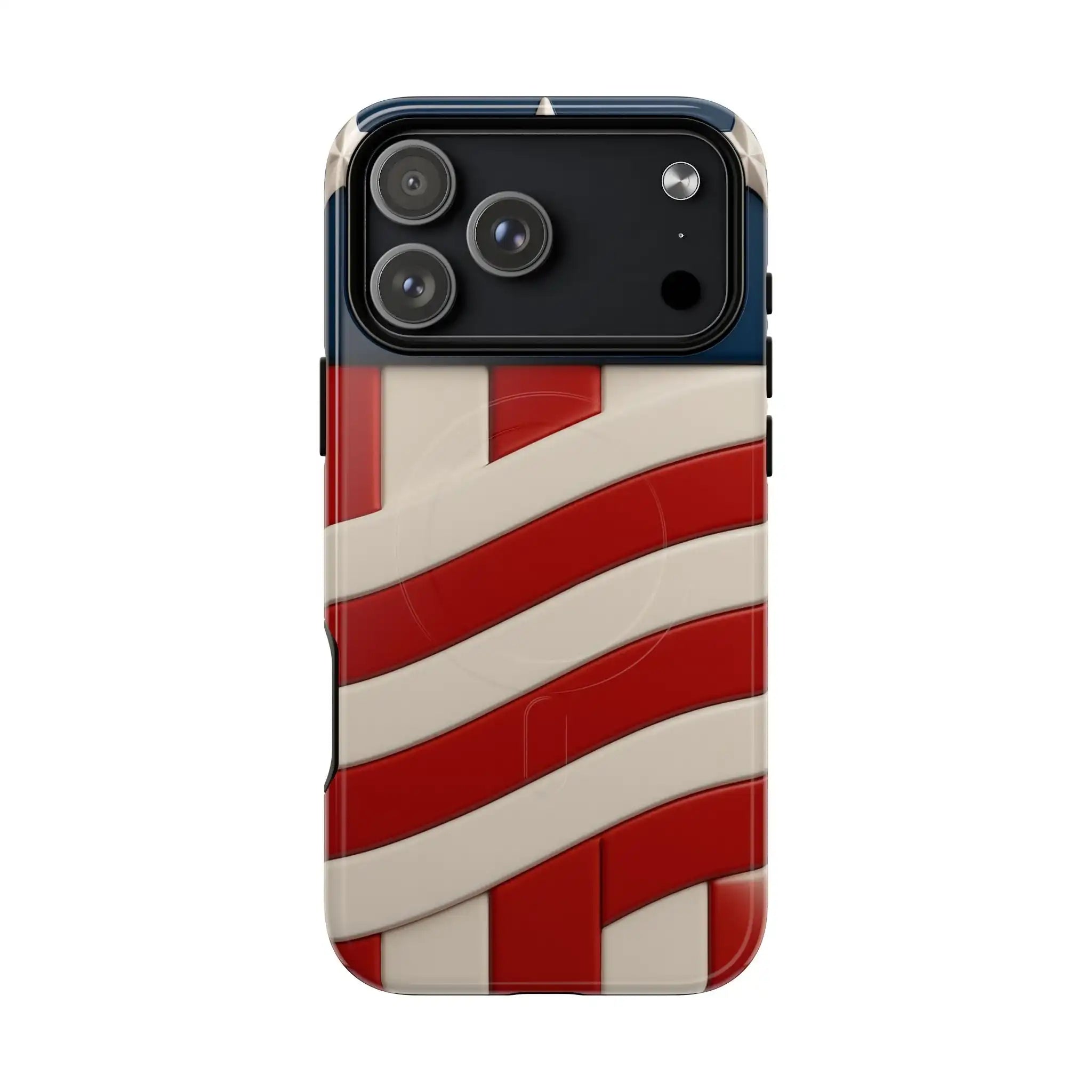 Patriotic iPhone Cases - MagSafe Tough American Flag Design - Shamo's