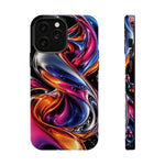 Liquid Aurora MagSafe Phone Case – Colorful Chrome-Effect Swirls | Glossy