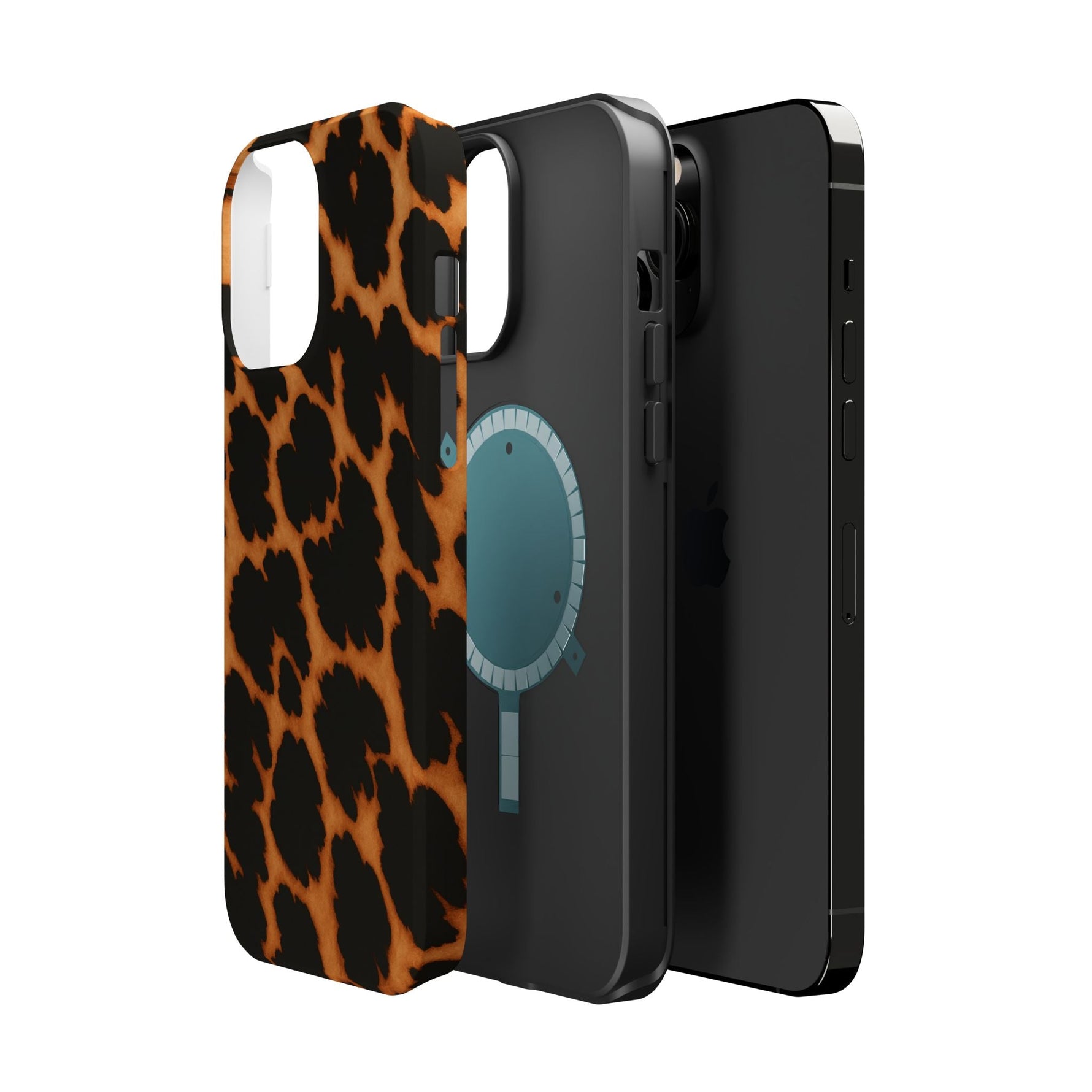 Leopard Print Impact-Resistant iPhone Case with MagSafe Compatibility  Shamo's