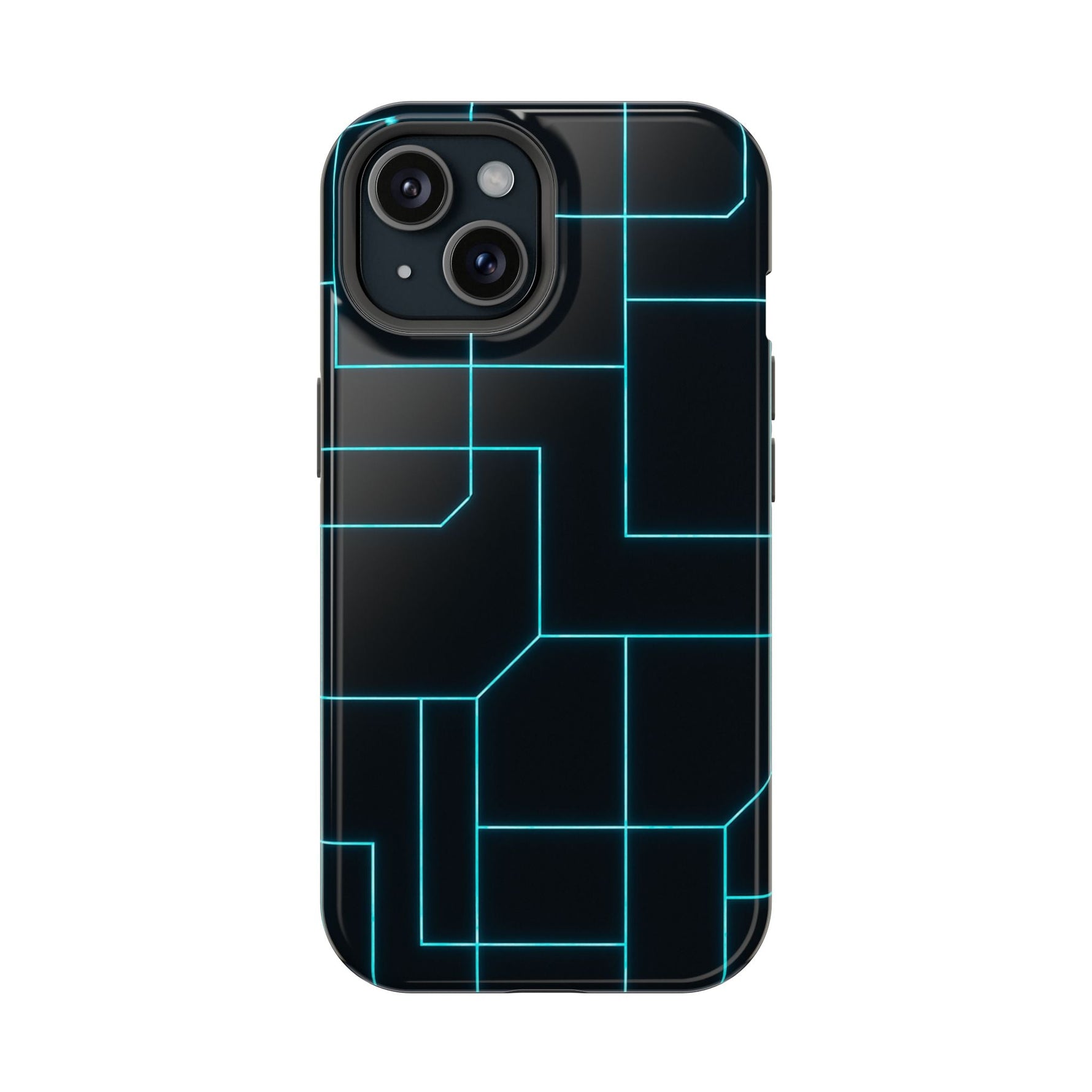 Neon Grid Magnetic Impact-Resistant iPhone Case | MagSafe compatible  Shamo's iPhone 15 / Glossy