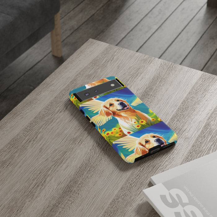 Tough Cases Golden Retriever with Wings Phone case