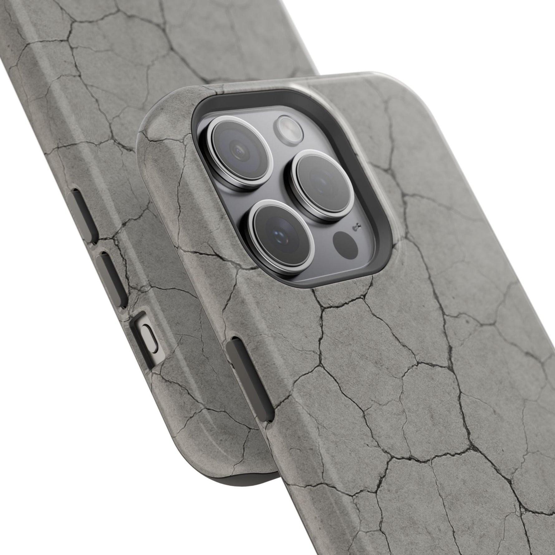 Cracked Concrete Texture iPhone Case with MagSafe compatibility  Shamo's