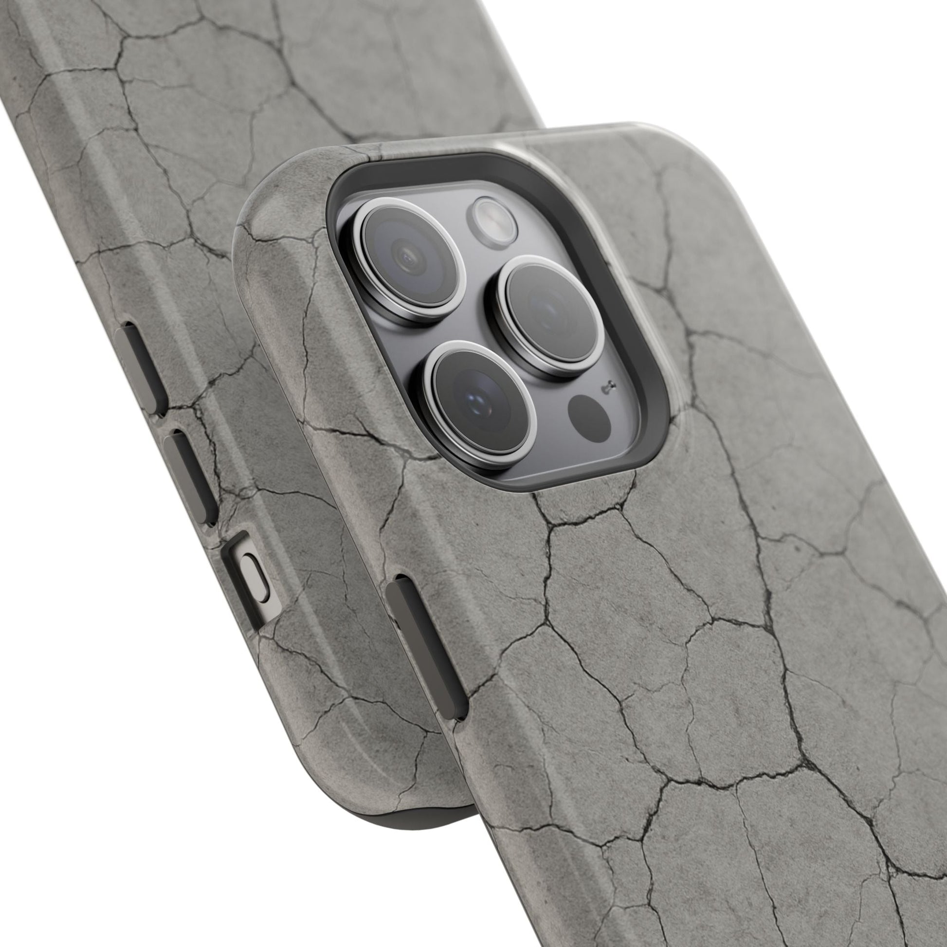 Cracked Concrete Texture iPhone Case with MagSafe compatibility  Shamo's