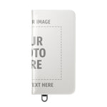 Personalized Flip Wallet Phone Case – Custom Photo & Text Wallet Cover