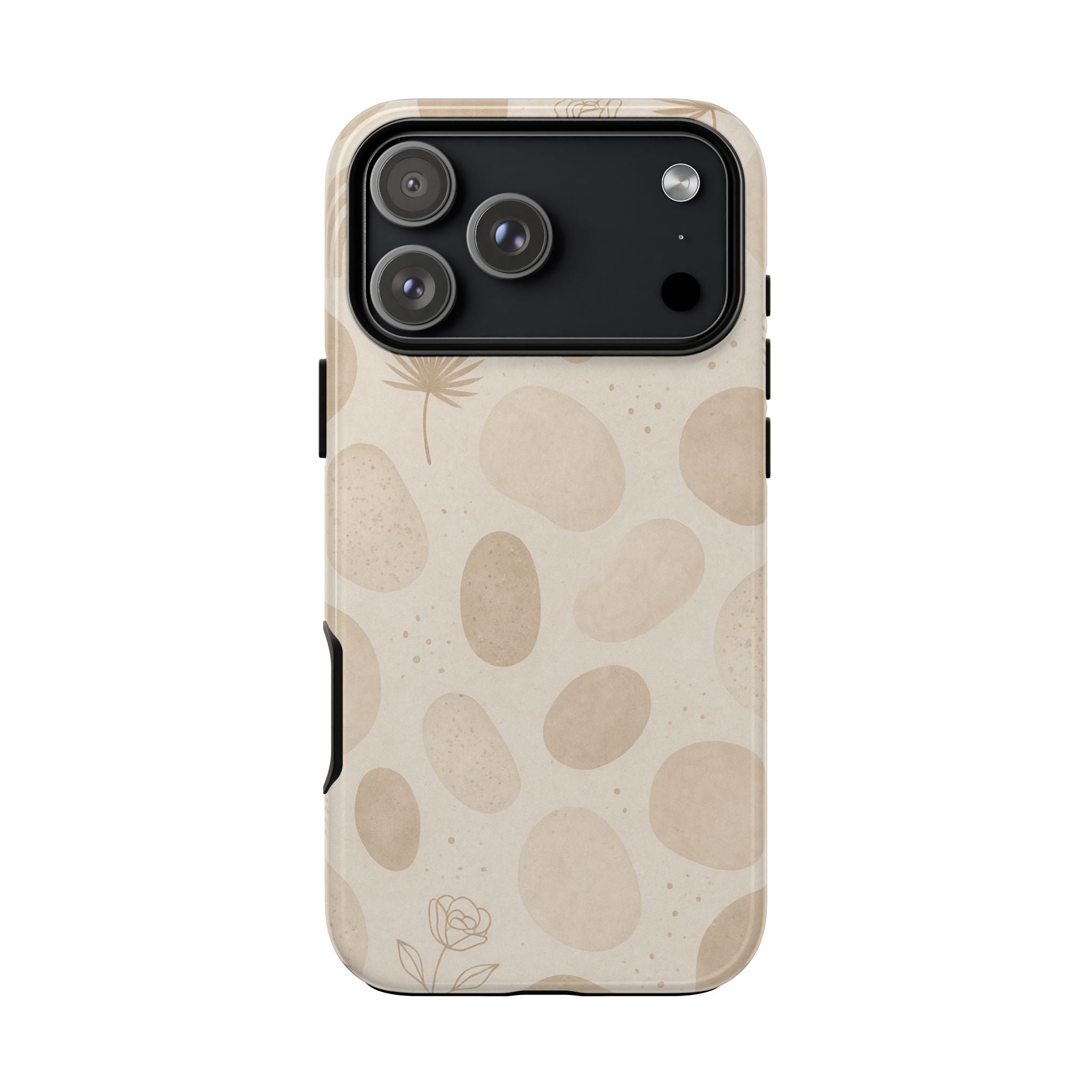 Neutral Pebble Pattern Tough iPhone Case  Shamo's iPhone 17 Pro Max / Glossy