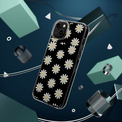 Daisy Floral Clear iPhone Case