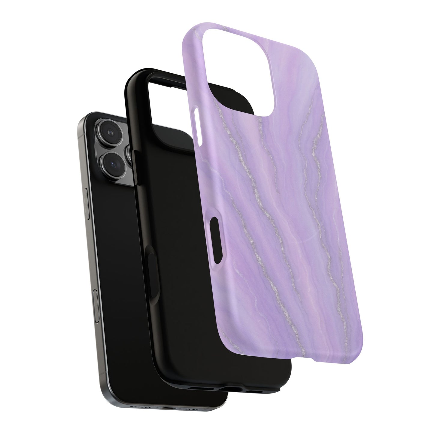 Lavender Marble iPhone Case with MagSafe