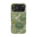 Green Succulent Floral Magnetic Impact-Resistant iPhone Case, MagSafe Compatible - iPhone 17 Pro Max / Matte - Shamo's