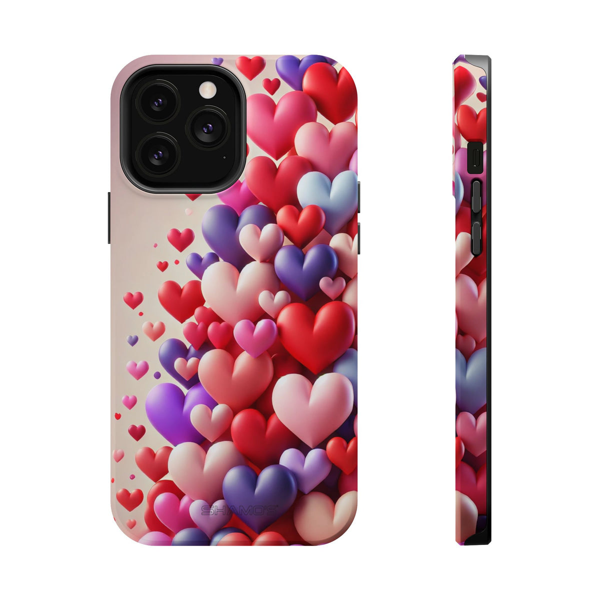 Love Hearts MagSafe iPhone Case — Magnetic, Impact-Resistant