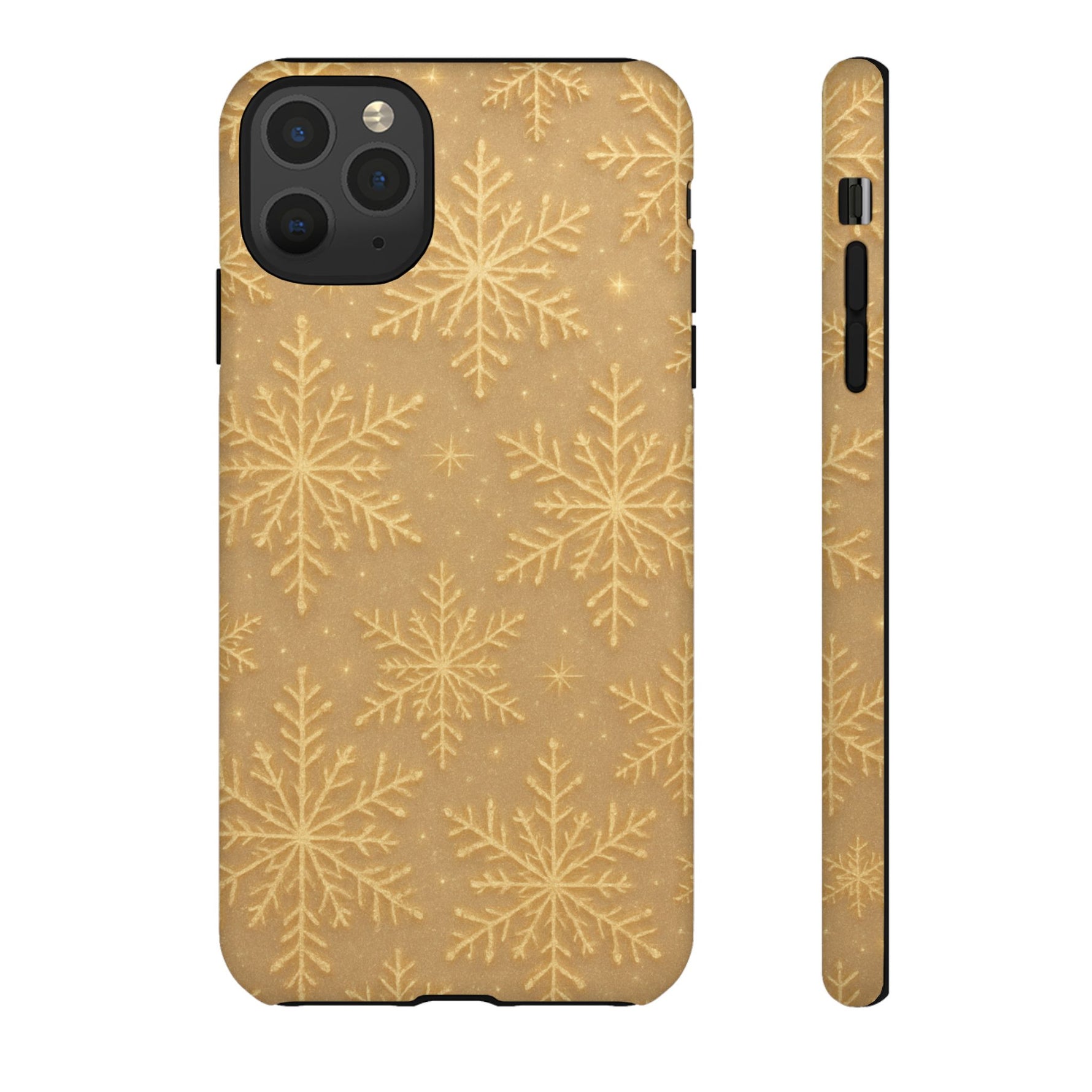 Golden Snowflake Holiday iPhone Case - Shamo's
