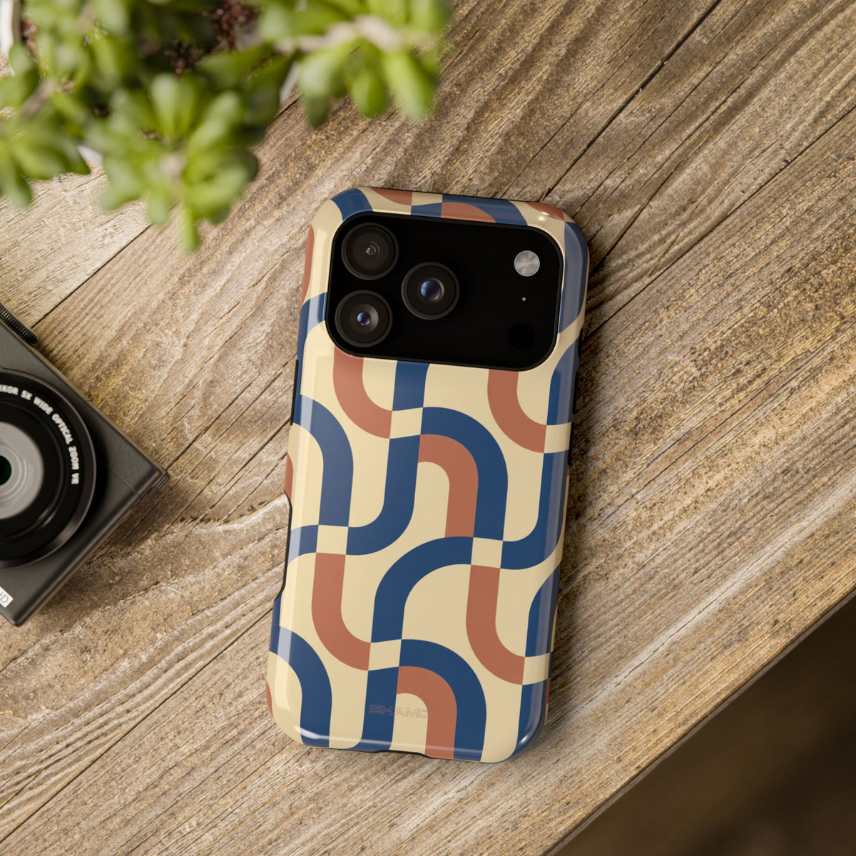 Mod Ribbon – Retro Geometric MagSafe Phone Case