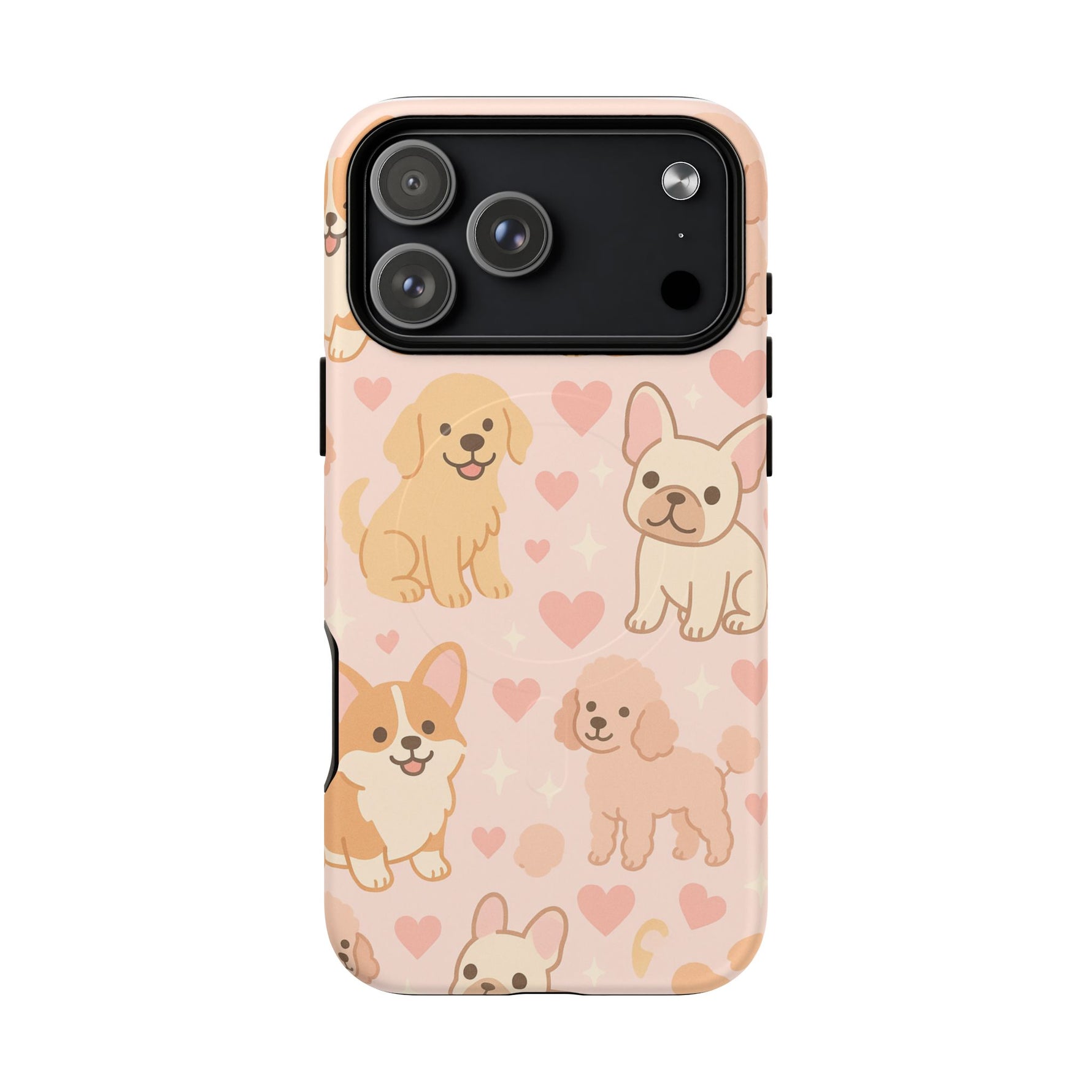 Puppies & Hearts iPhone Case compatible with MagSafe - Shamo's