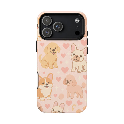 Puppies & Hearts iPhone Case compatible with MagSafe - Shamo's