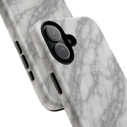 Silver Mist Marble iPhone Case with MagSafe