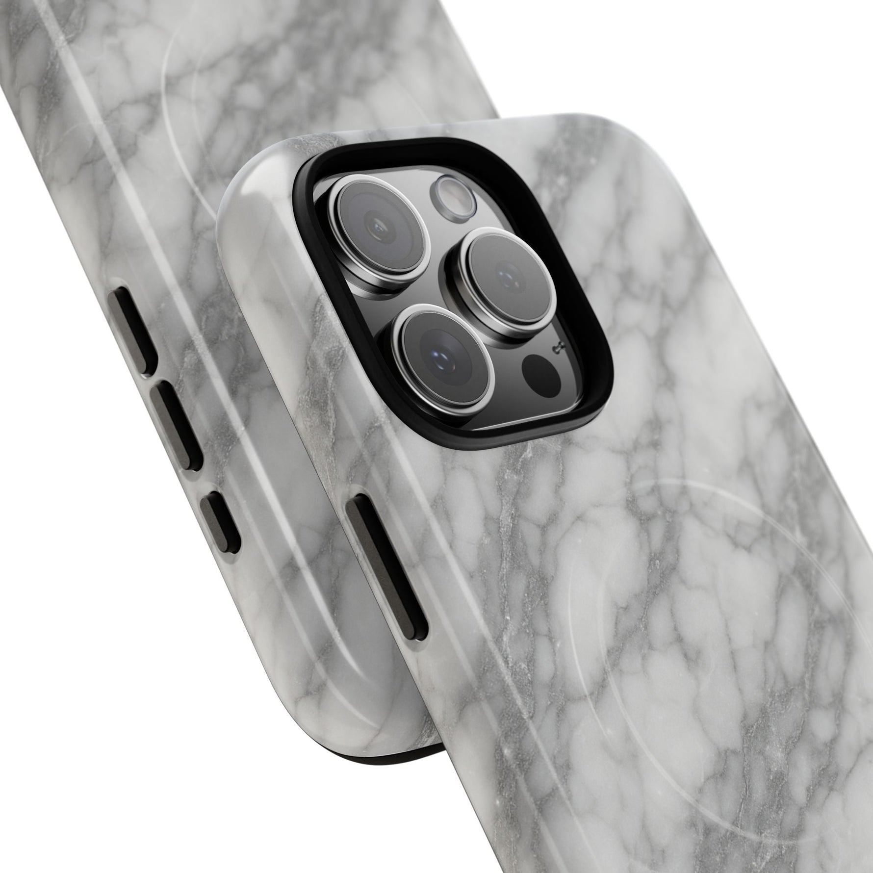 Silver Mist Marble iPhone Case with MagSafe  Shamo's