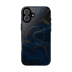 Midnight Marble iPhone Case with MagSafe - iPhone 16 Plus / Glossy - Shamo's