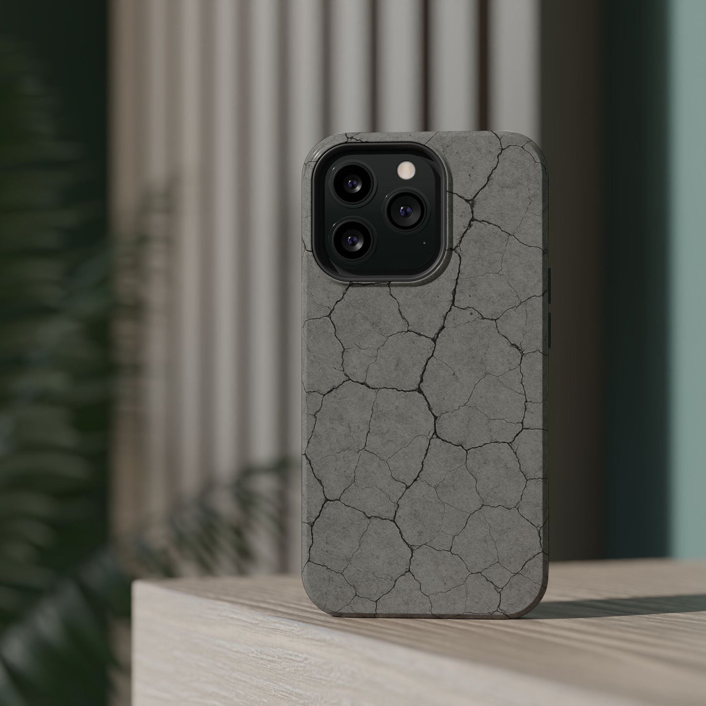 Cracked Concrete Texture iPhone Case with MagSafe compatibility  Shamo's