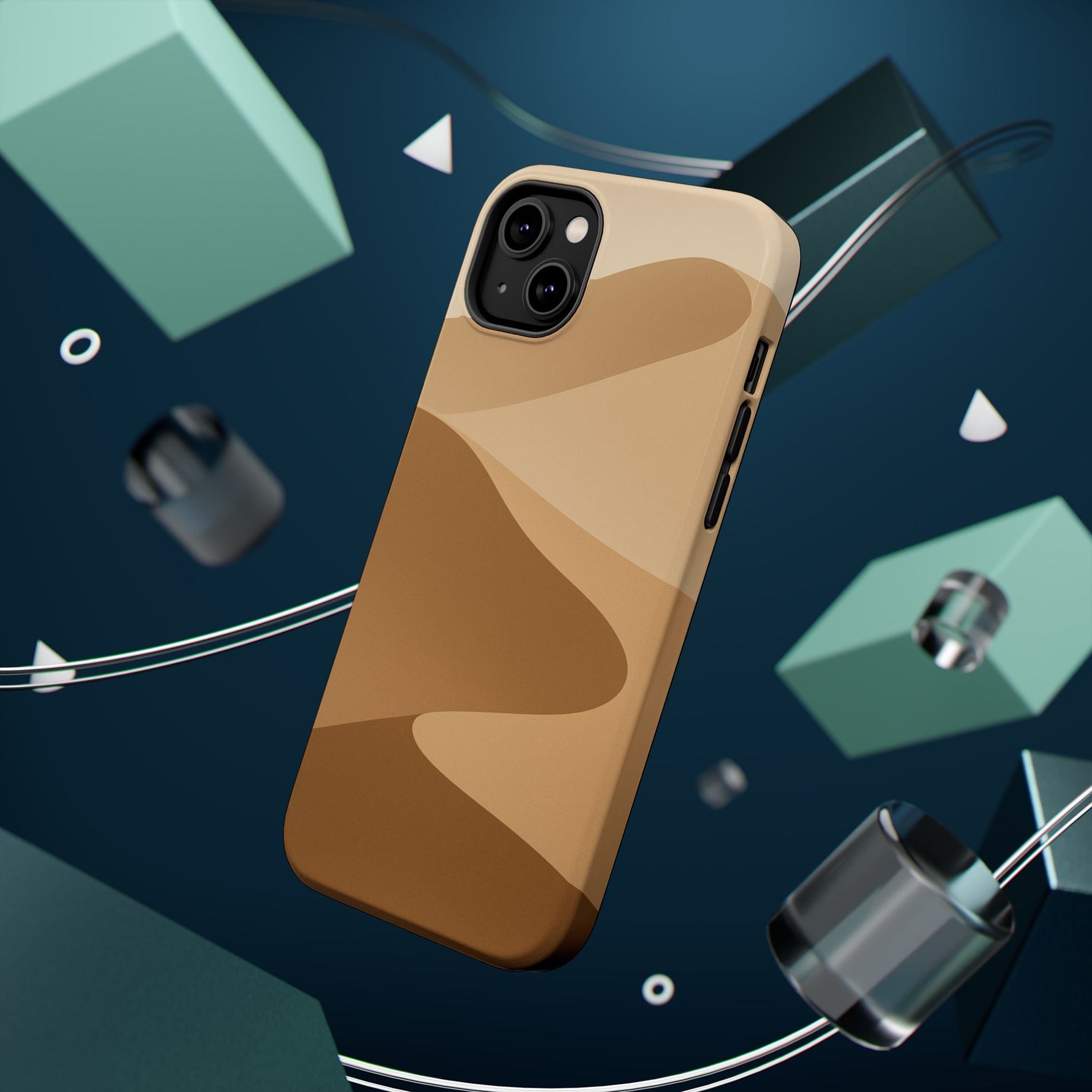 Neutral Desert Wave Design iPhone Case | MagSafe  Shamo's