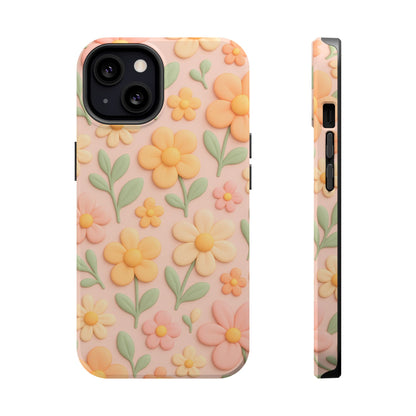 Vintage Floral 3D iPhone Case | MagSafe Compatible