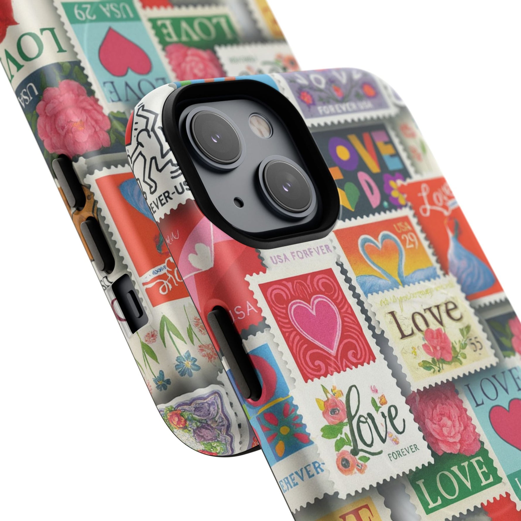 Vintage Romantic Love Stamp iPhone Case | Tough Protection + MagSafe  Shamo's