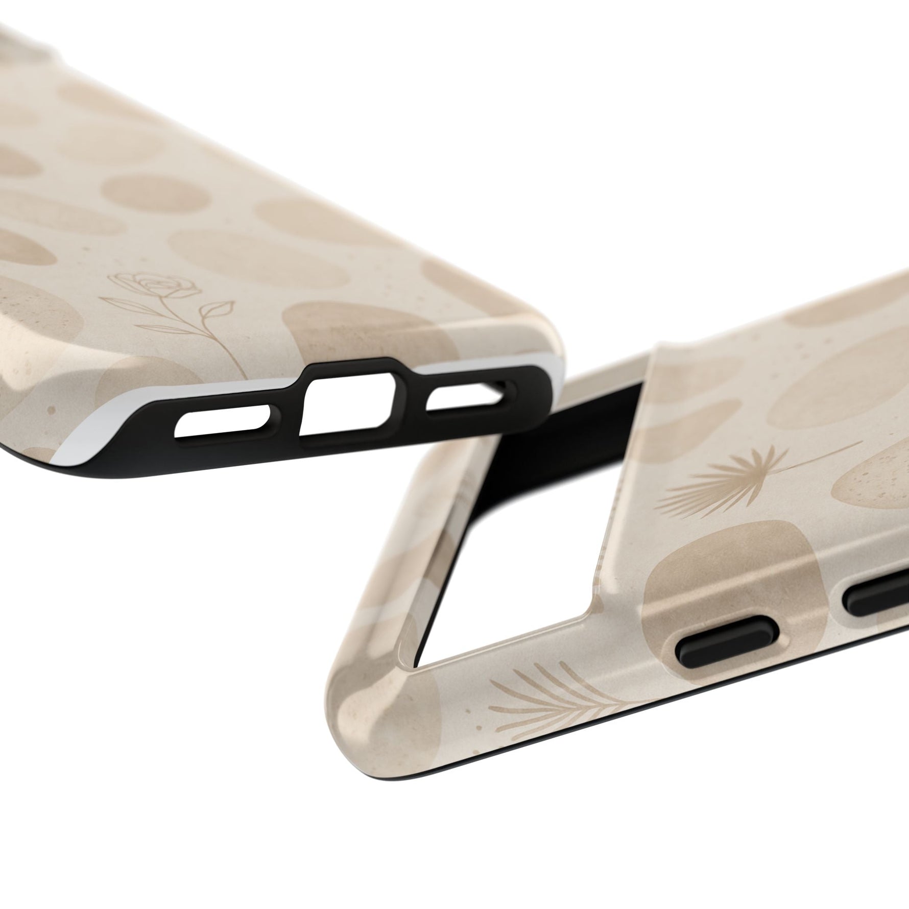 Neutral Pebble Pattern Tough iPhone Case  Shamo's