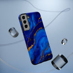 Blue Gold Marble Phone Case  Shamo's