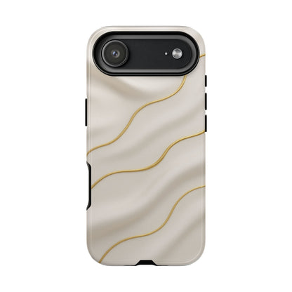 Elegant Gold Wave Tough iPhone Case
