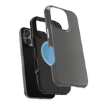 Charcoal Ink Black Solid Color Impact-Resistant iPhone Case | Slim Shockproof Magsafe-Compatible