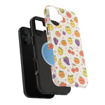 Cute Kawaii Fun Fruit Pattern Magnetic Impact-Resistant iPhone Case with MagSafe Compatibility